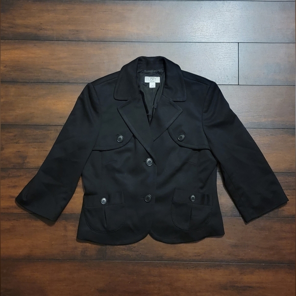 LOFT Jackets & Blazers - Ann Taylor LOFT Womens Blazer Suit Jacket Black With Buttons and Pockets